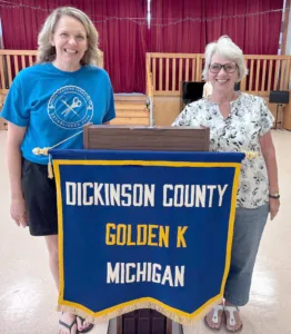 Senior Crafting Connection co-founder presents program to Golden K
